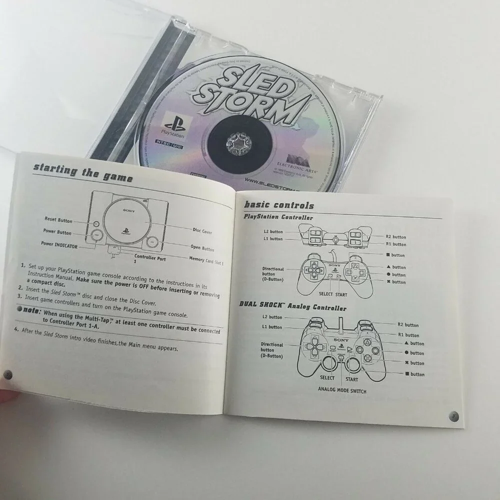 SLED STORM for Sony PlayStation, PS1 Complete w/ Manual
